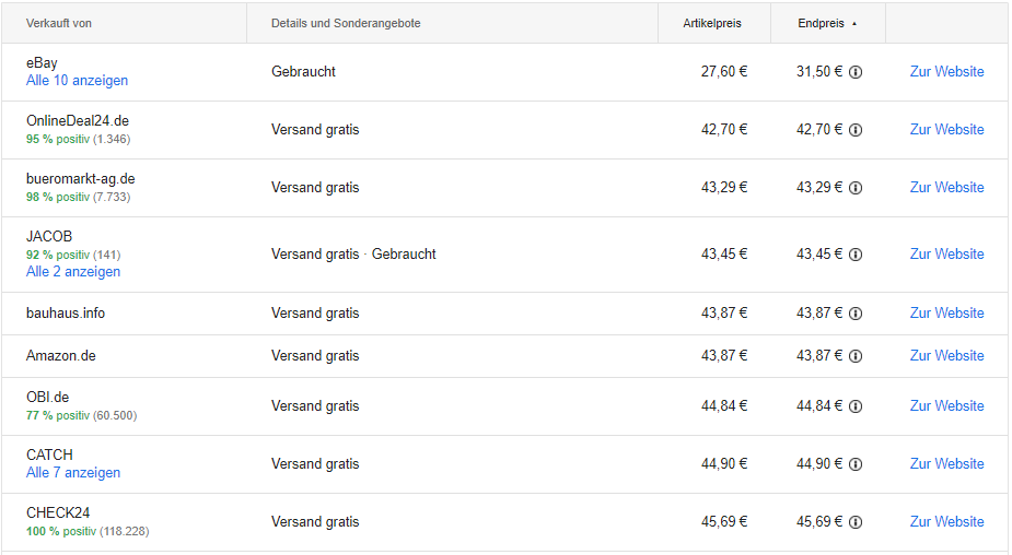 Bosch PBA 18V 2.5Ah Ersatzakku Preisvergleich